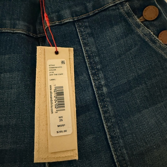 Alice + Olivia Blue Flare Jeans